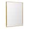 Head West Brassy Gold Spectrum Metal Rectangular Bathroom Vanity Mirror - 36" x 30"